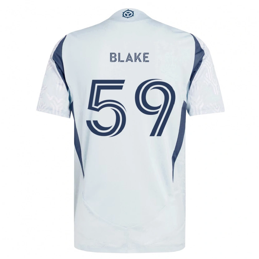 Danxen Women Romain Blake #59 Blue Gray White Away Jersey 2026/27 T-Shirt