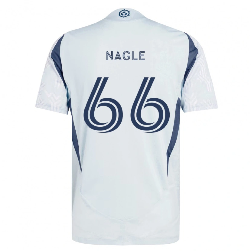 Danxen Women Chase Nagle #66 Blue Gray White Away Jersey 2026/27 T-Shirt
