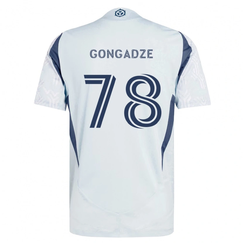 Danxen Women Giorgi Gongadze #78 Blue Gray White Away Jersey 2026/27 T-Shirt