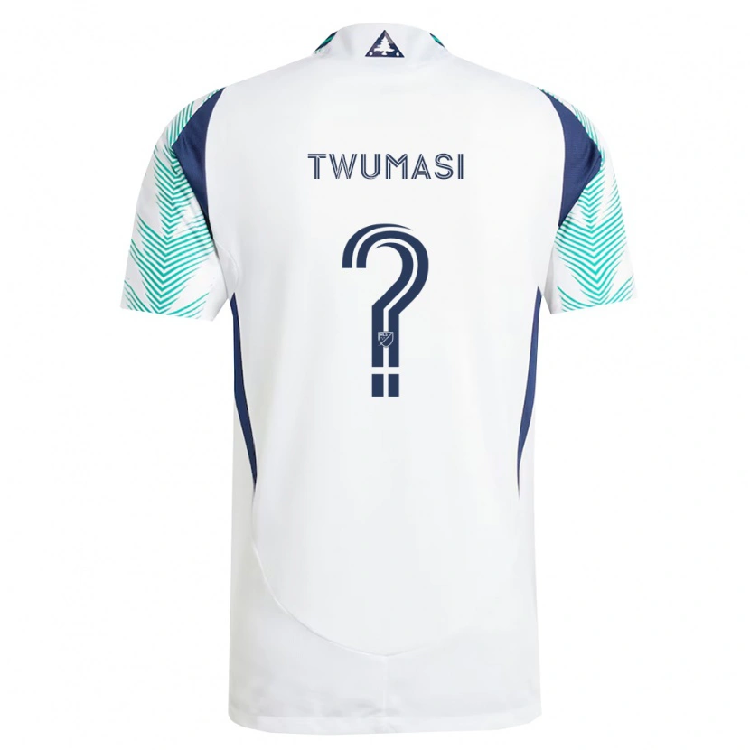 Danxen Women Isaac Twumasi #0 White Navy Blue Light Green Away Jersey 2026/27 T-Shirt