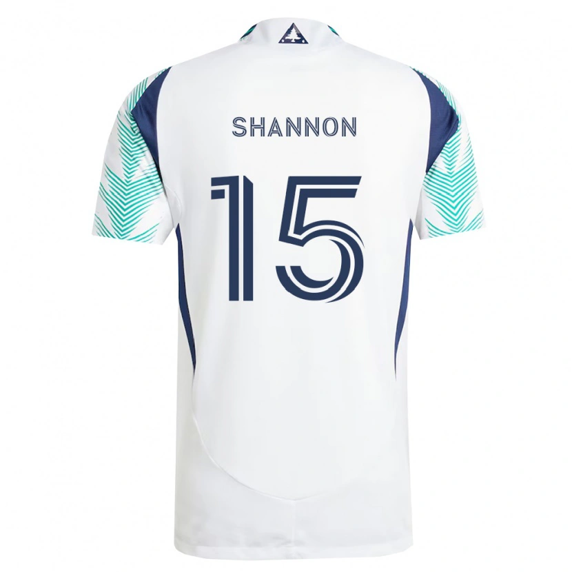 Danxen Women Jake Shannon #15 White Navy Blue Light Green Away Jersey 2026/27 T-Shirt