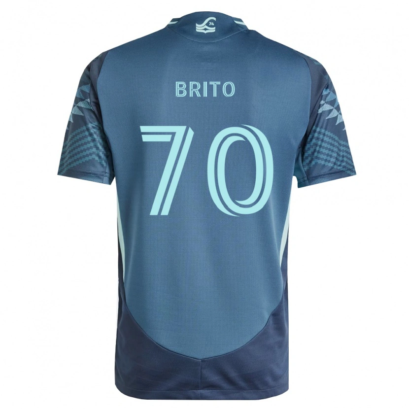 Danxen Women Kelvin-Luis Brito #70 Navy Blue Green Away Jersey 2026/27 T-Shirt