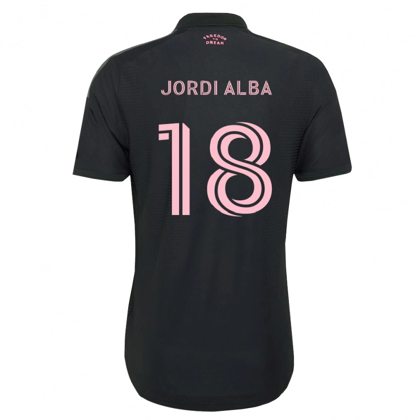 Danxen Women Jordi Alba #18 Pink Black White Away Jersey 2026/27 T-Shirt