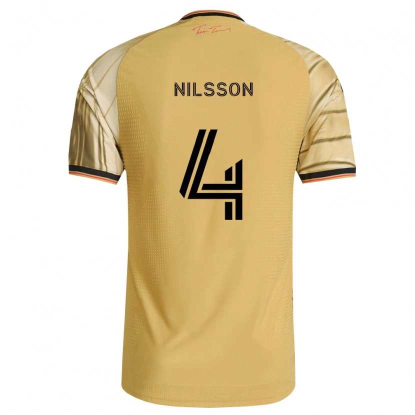 Danxen Women Joakim Nilsson #4 Brown Yellow Black Away Jersey 2026/27 T-Shirt