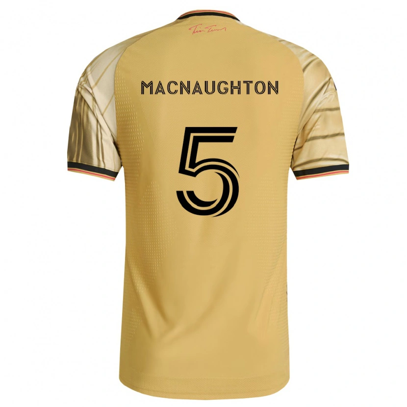 Danxen Women Lukas Macnaughton #5 Brown Yellow Black Away Jersey 2026/27 T-Shirt