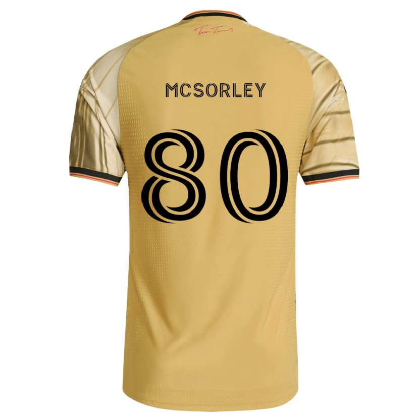 Danxen Women Brendan Mcsorley #80 Brown Yellow Black Away Jersey 2026/27 T-Shirt