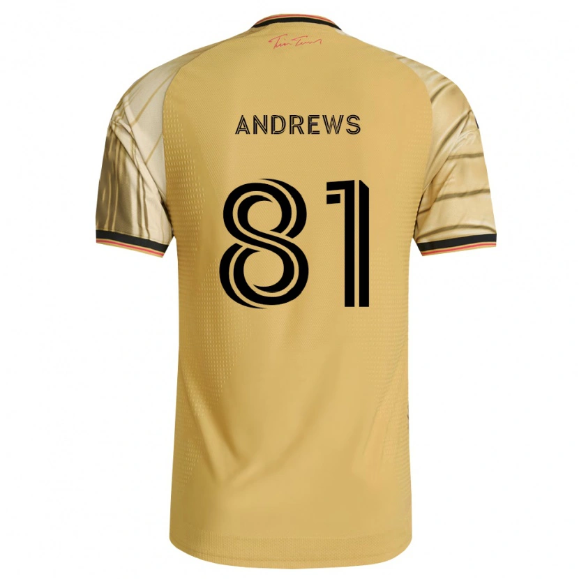 Danxen Women Joe Andrews #81 Brown Yellow Black Away Jersey 2026/27 T-Shirt