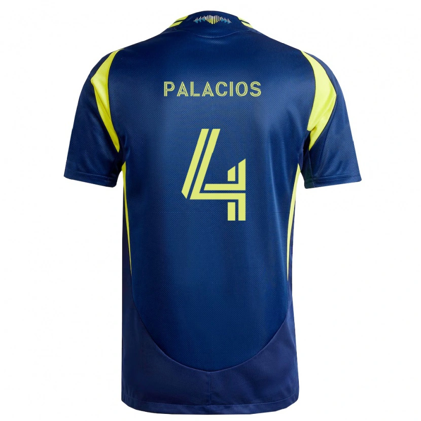 Danxen Women Jeison Palacios #4 Yellow Navy Blue Away Jersey 2026/27 T-Shirt