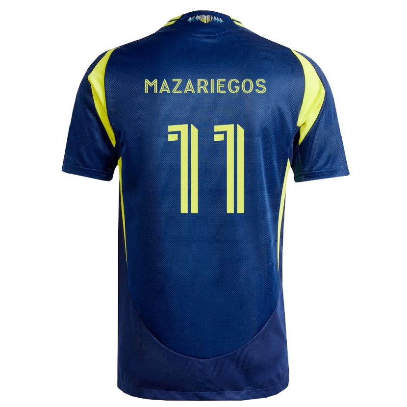Danxen Women Jacob Mazariegos #11 Yellow Navy Blue Away Jersey 2026/27 T-Shirt