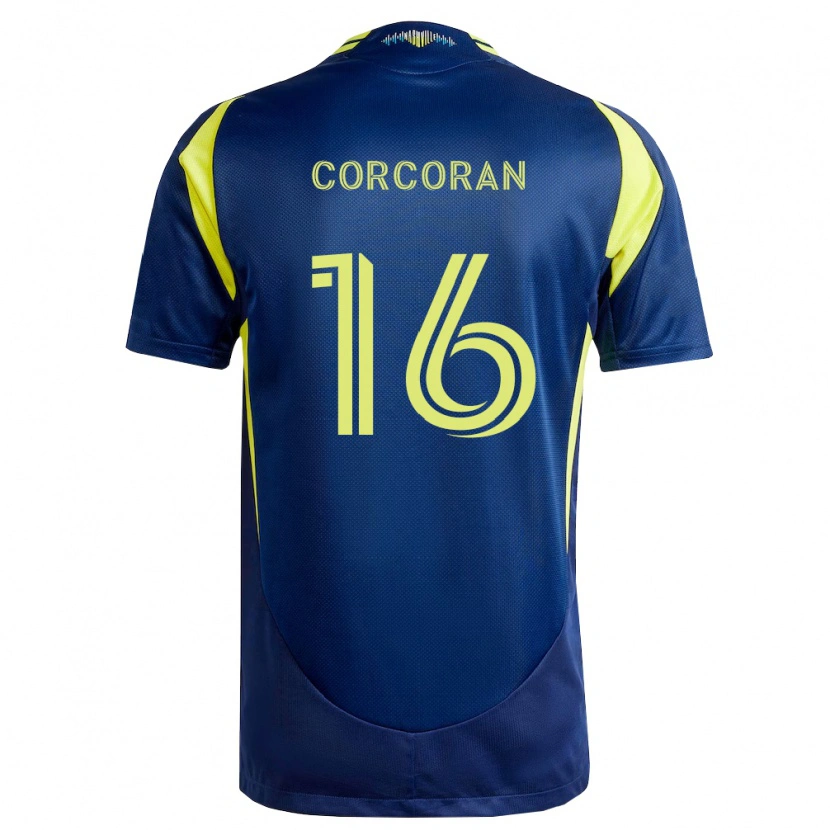 Danxen Women Matthew Corcoran #16 Yellow Navy Blue Away Jersey 2026/27 T-Shirt