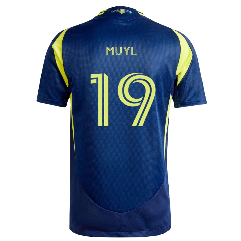 Danxen Women Alex Muyl #19 Yellow Navy Blue Away Jersey 2026/27 T-Shirt