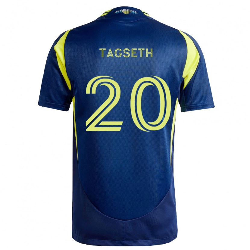 Danxen Women Edvard Tagseth #20 Yellow Navy Blue Away Jersey 2026/27 T-Shirt