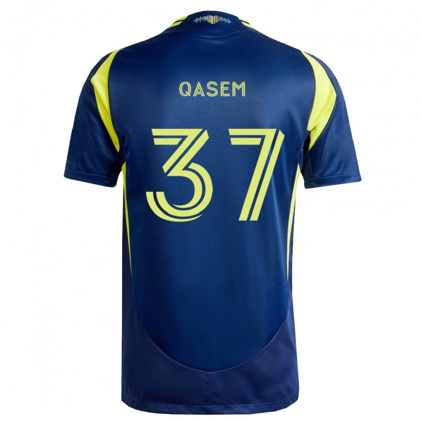 Danxen Women Ahmed Qasem #37 Yellow Navy Blue Away Jersey 2026/27 T-Shirt