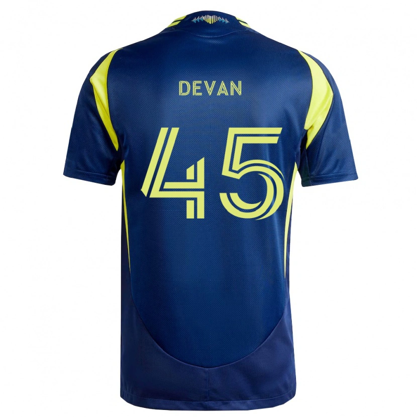 Danxen Women Liam Devan #45 Yellow Navy Blue Away Jersey 2026/27 T-Shirt