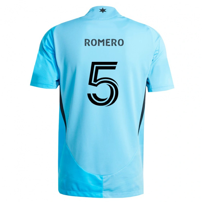 Danxen Women Nicolás Romero #5 Light Blue Black Away Jersey 2026/27 T-Shirt