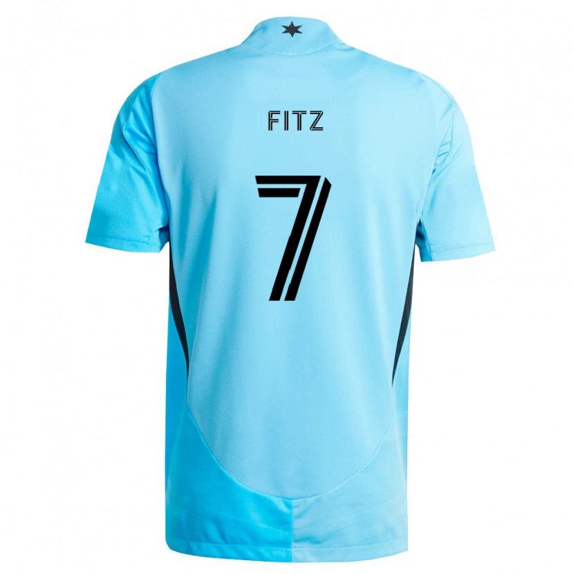 Danxen Women Dominik Fitz #7 Light Blue Black Away Jersey 2026/27 T-Shirt