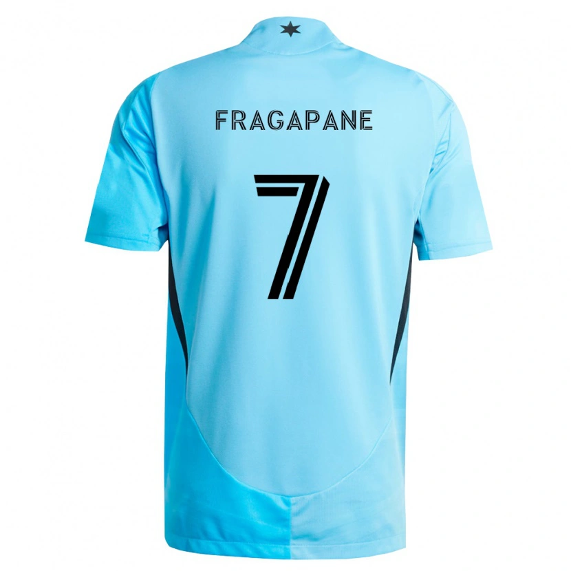 Danxen Women Franco Fragapane #7 Light Blue Black Away Jersey 2026/27 T-Shirt