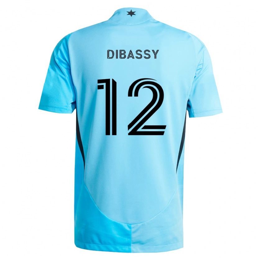 Danxen Women Bakaye Dibassy #12 Light Blue Black Away Jersey 2026/27 T-Shirt