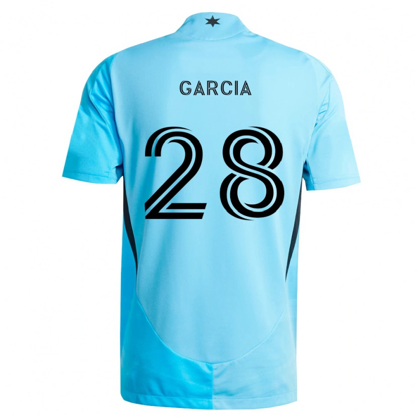 Danxen Women Mender García #28 Light Blue Black Away Jersey 2026/27 T-Shirt