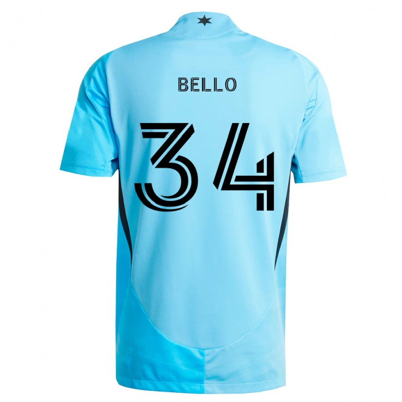 Danxen Women Zaydan Bello #34 Light Blue Black Away Jersey 2026/27 T-Shirt