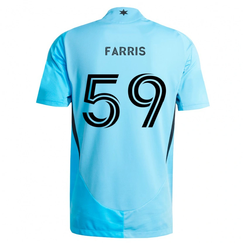Danxen Women John Farris #59 Light Blue Black Away Jersey 2026/27 T-Shirt