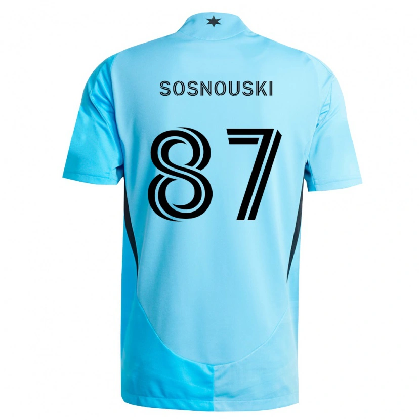Danxen Women Justin Sosnouski #87 Light Blue Black Away Jersey 2026/27 T-Shirt