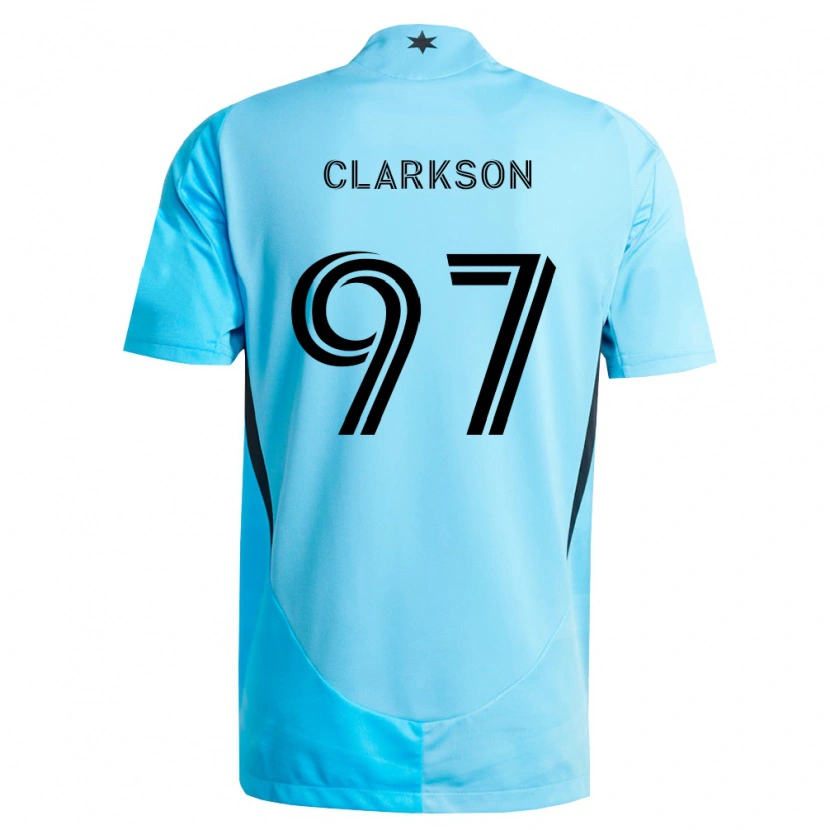 Danxen Women Jack Clarkson #97 Light Blue Black Away Jersey 2026/27 T-Shirt