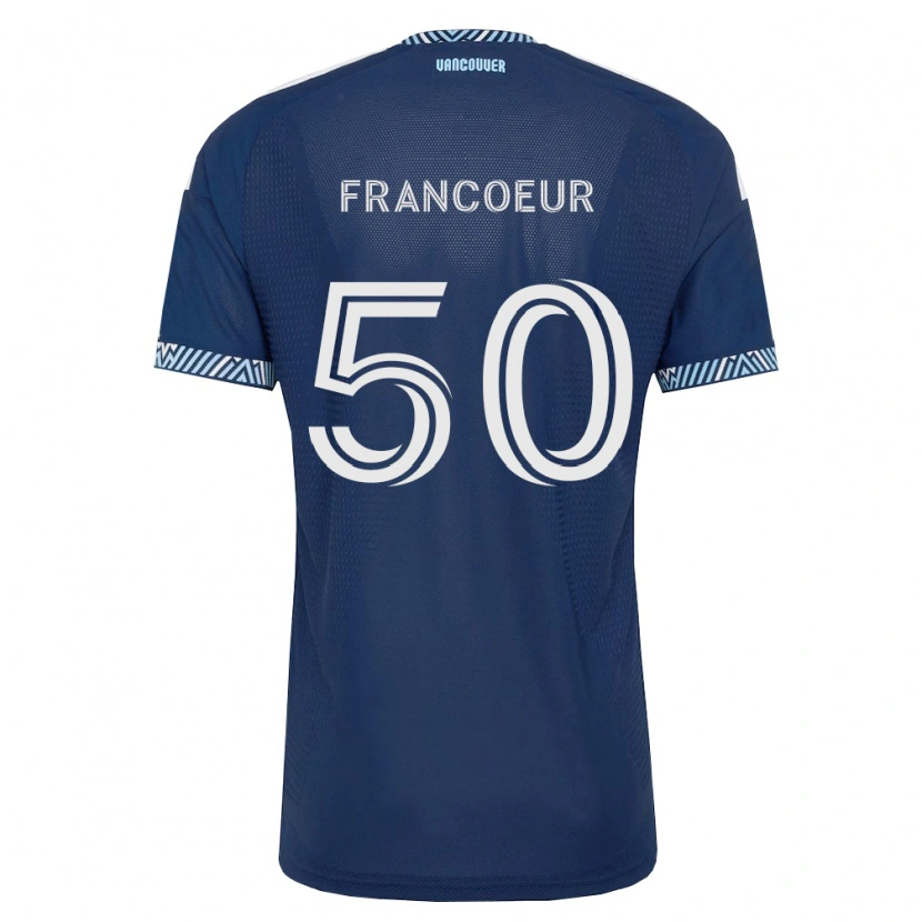Danxen Women Isaac Francoeur #50 Deep Blue White Away Jersey 2026/27 T-Shirt