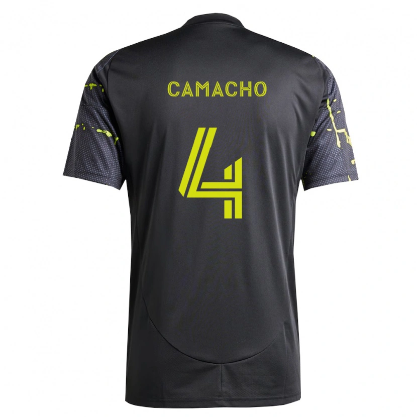 Danxen Women Rudy Camacho #4 Fluorescent Yellow Black Away Jersey 2026/27 T-Shirt
