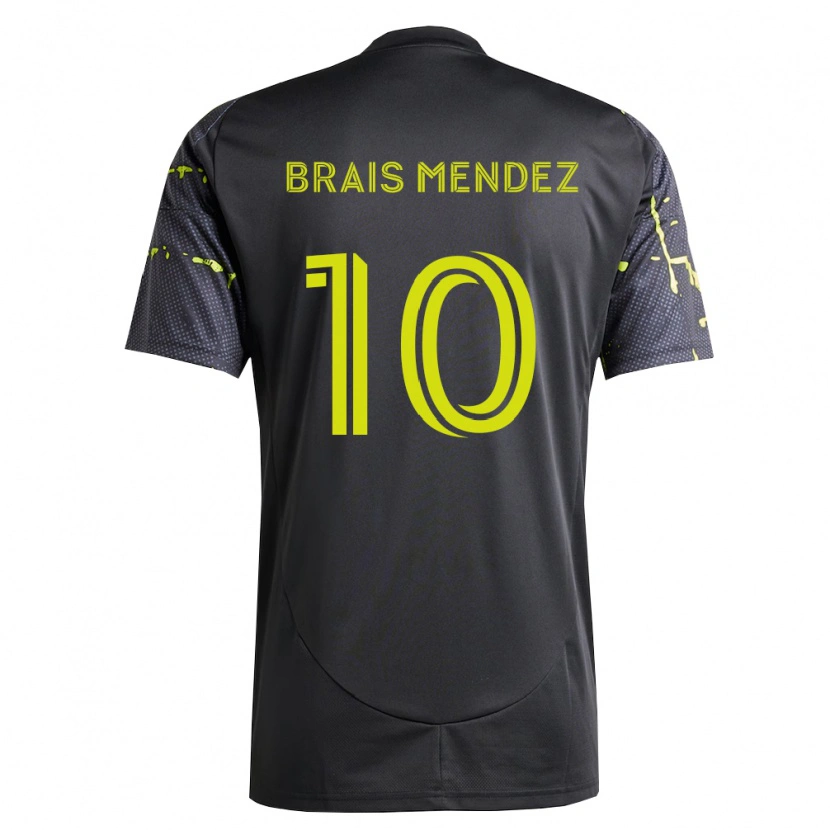 Danxen Women Brais Méndez #10 Fluorescent Yellow Black Away Jersey 2026/27 T-Shirt