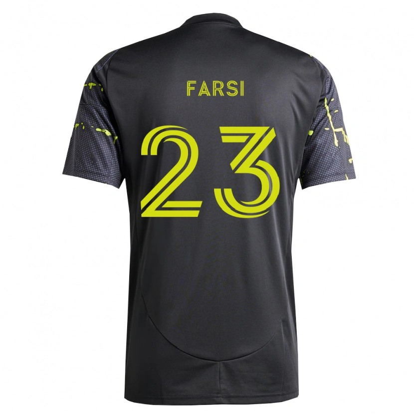 Danxen Women Mohamed Farsi #23 Fluorescent Yellow Black Away Jersey 2026/27 T-Shirt