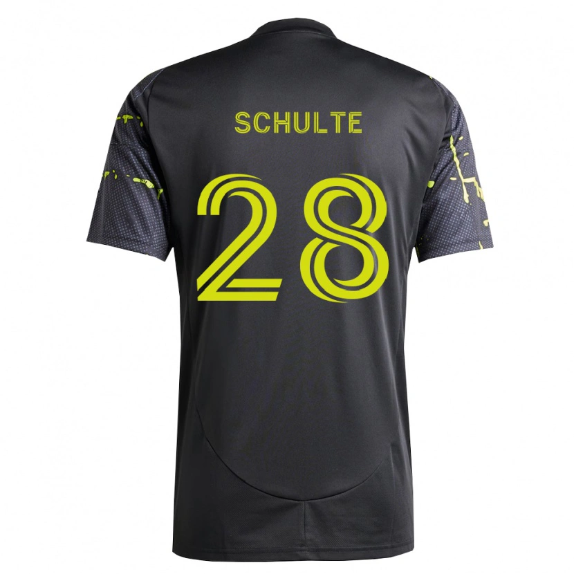 Danxen Women Patrick Schulte #28 Fluorescent Yellow Black Away Jersey 2026/27 T-Shirt