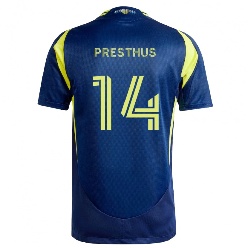 Danxen Women Owen Presthus #14 Yellow Navy Blue Away Jersey 2026/27 T-Shirt