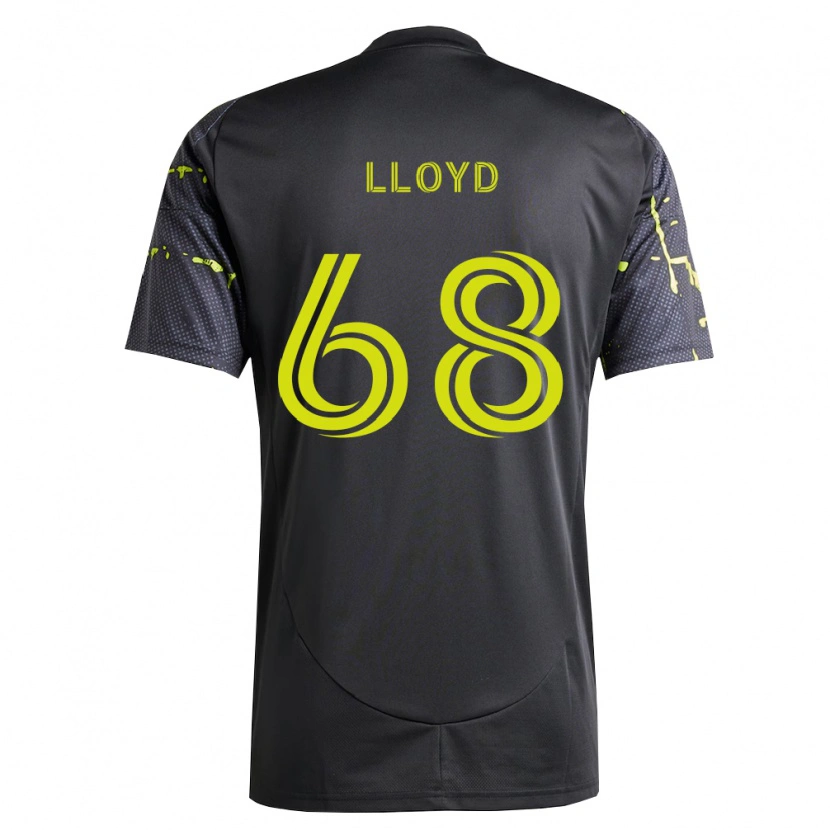 Danxen Women Zach Lloyd #68 Fluorescent Yellow Black Away Jersey 2026/27 T-Shirt