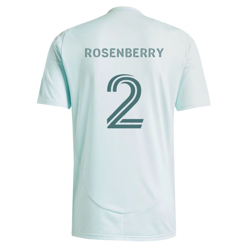 Danxen Women Keegan Rosenberry #2 White Light Green Away Jersey 2026/27 T-Shirt