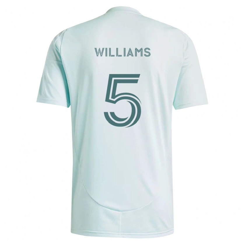Danxen Women Loïc Williams #5 White Light Green Away Jersey 2026/27 T-Shirt