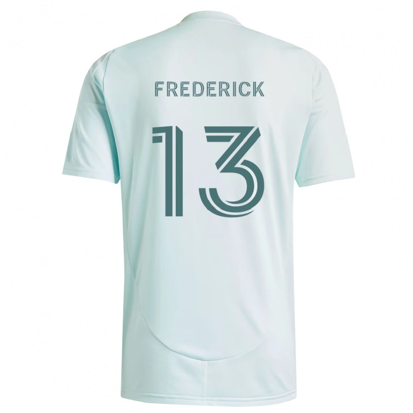 Danxen Women Wayne Frederick #13 White Light Green Away Jersey 2026/27 T-Shirt