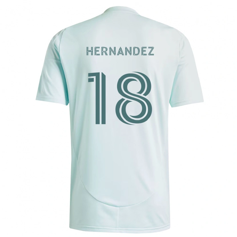 Danxen Women Alex Hernandez #18 White Light Green Away Jersey 2026/27 T-Shirt