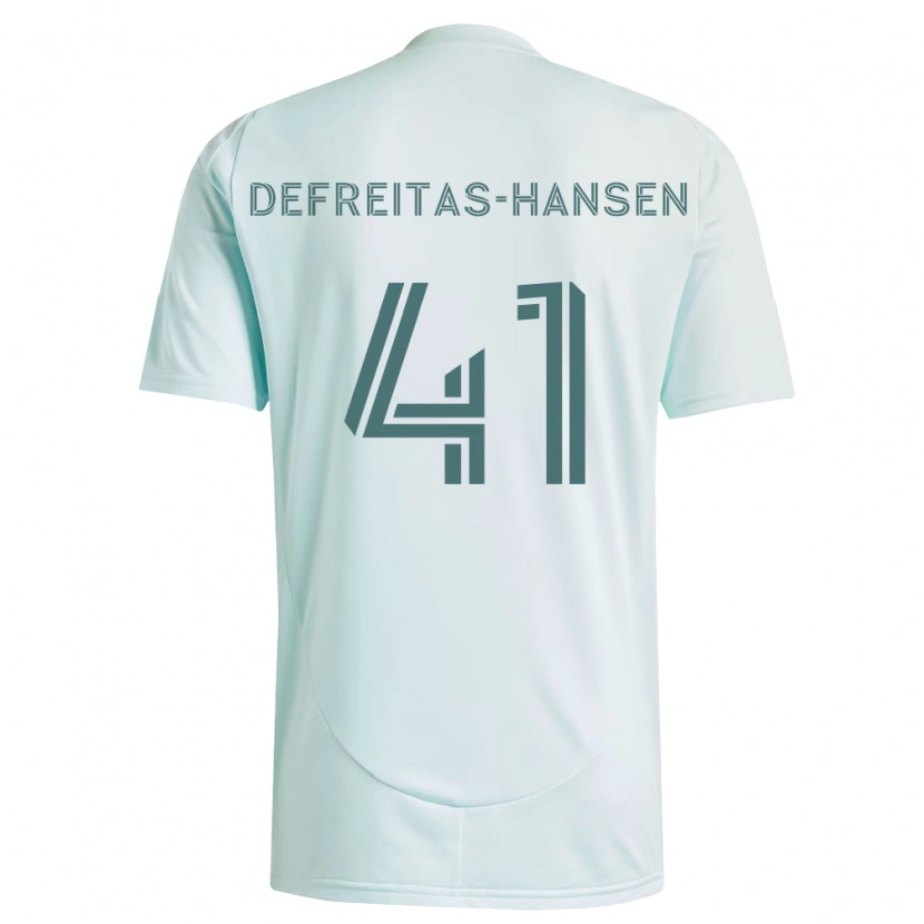 Danxen Women Nicolas Hansen #41 White Light Green Away Jersey 2026/27 T-Shirt