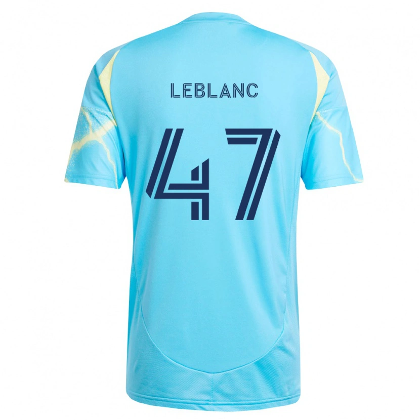 Danxen Women Kellan Leblanc #47 Light Blue Black Light Yellow Away Jersey 2026/27 T-Shirt