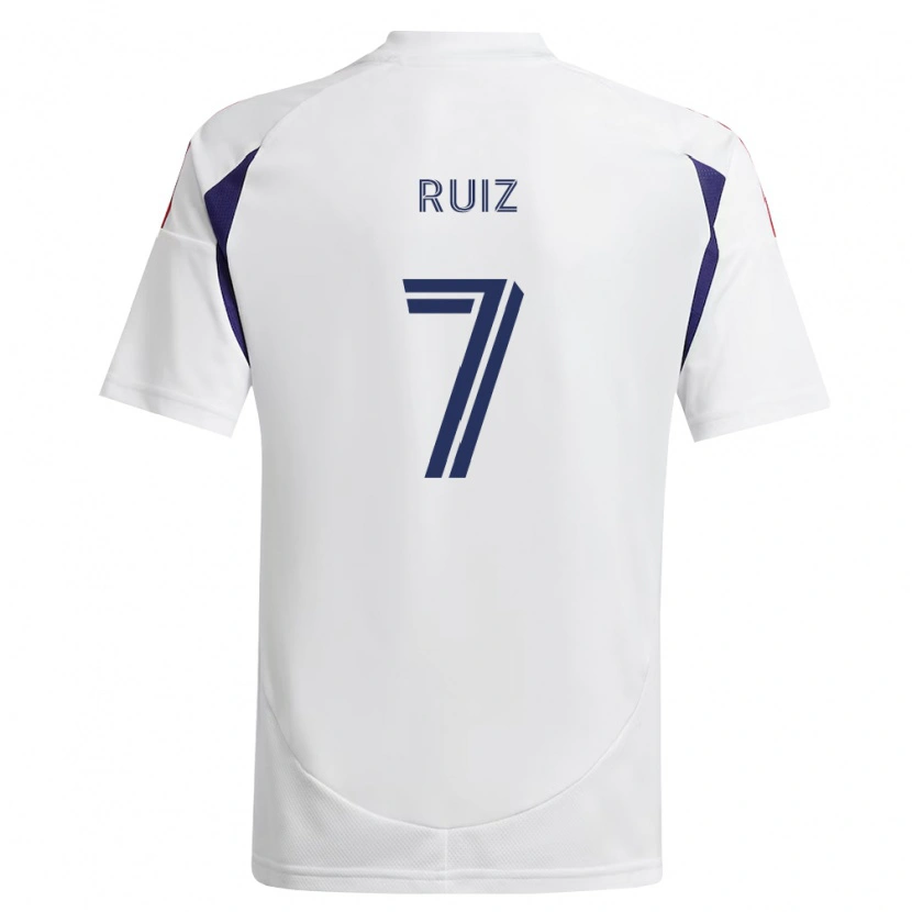 Danxen Women Pablo Ruiz #7 Royal Blue Red Brown Away Jersey 2026/27 T-Shirt