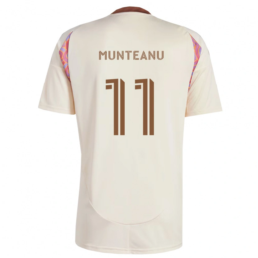Danxen Women Louis Munteanu #11 Off-White Pink Away Jersey 2026/27 T-Shirt