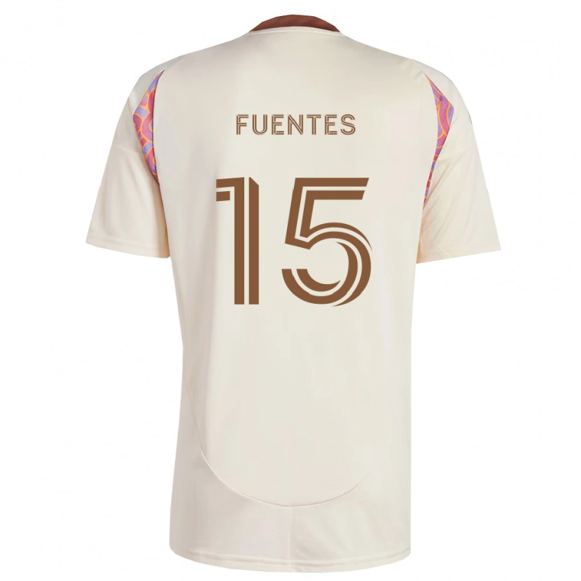 Danxen Women Gabriel Fuentes #15 Off-White Pink Away Jersey 2026/27 T-Shirt