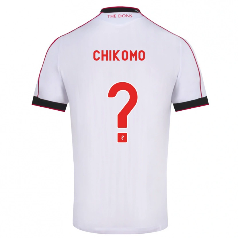 Danxen Women Bradley Chikomo #0 Black Red White Away Jersey 2026/27 T-Shirt