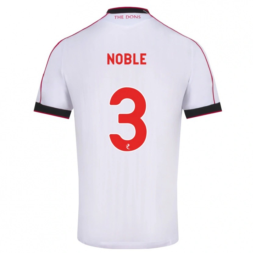 Danxen Women Niamh Noble #3 Black Red White Away Jersey 2026/27 T-Shirt