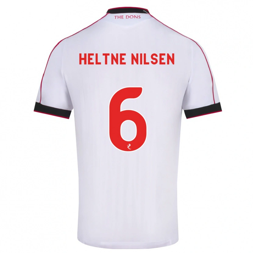 Danxen Women Sivert Heltne Nilsen #6 Black Red White Away Jersey 2026/27 T-Shirt