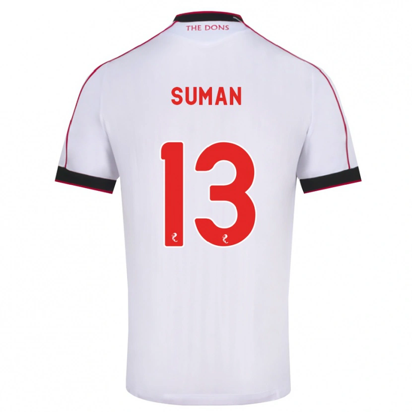 Danxen Women Nick Suman #13 Black Red White Away Jersey 2026/27 T-Shirt