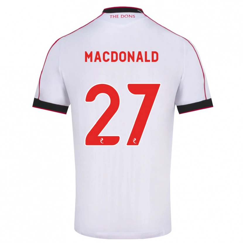 Danxen Women Angus Macdonald #27 Black Red White Away Jersey 2026/27 T-Shirt