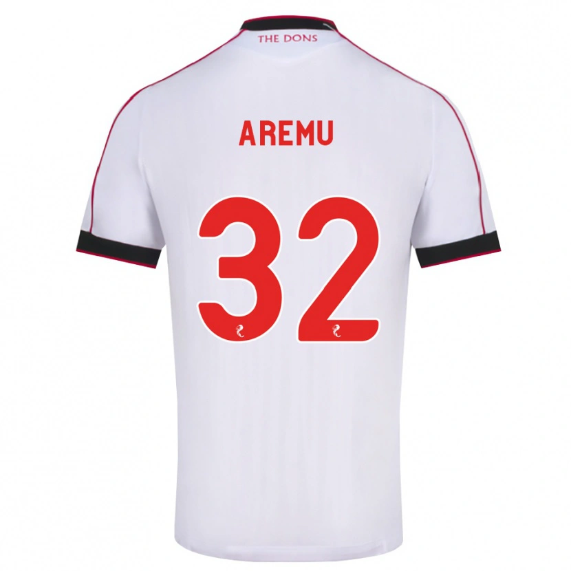 Danxen Women Afeez Aremu #32 Black Red White Away Jersey 2026/27 T-Shirt