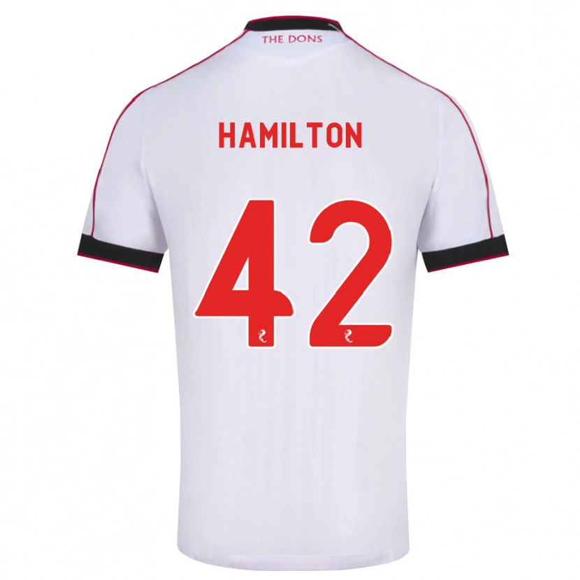 Danxen Women Brendan Hamilton #42 Black Red White Away Jersey 2026/27 T-Shirt